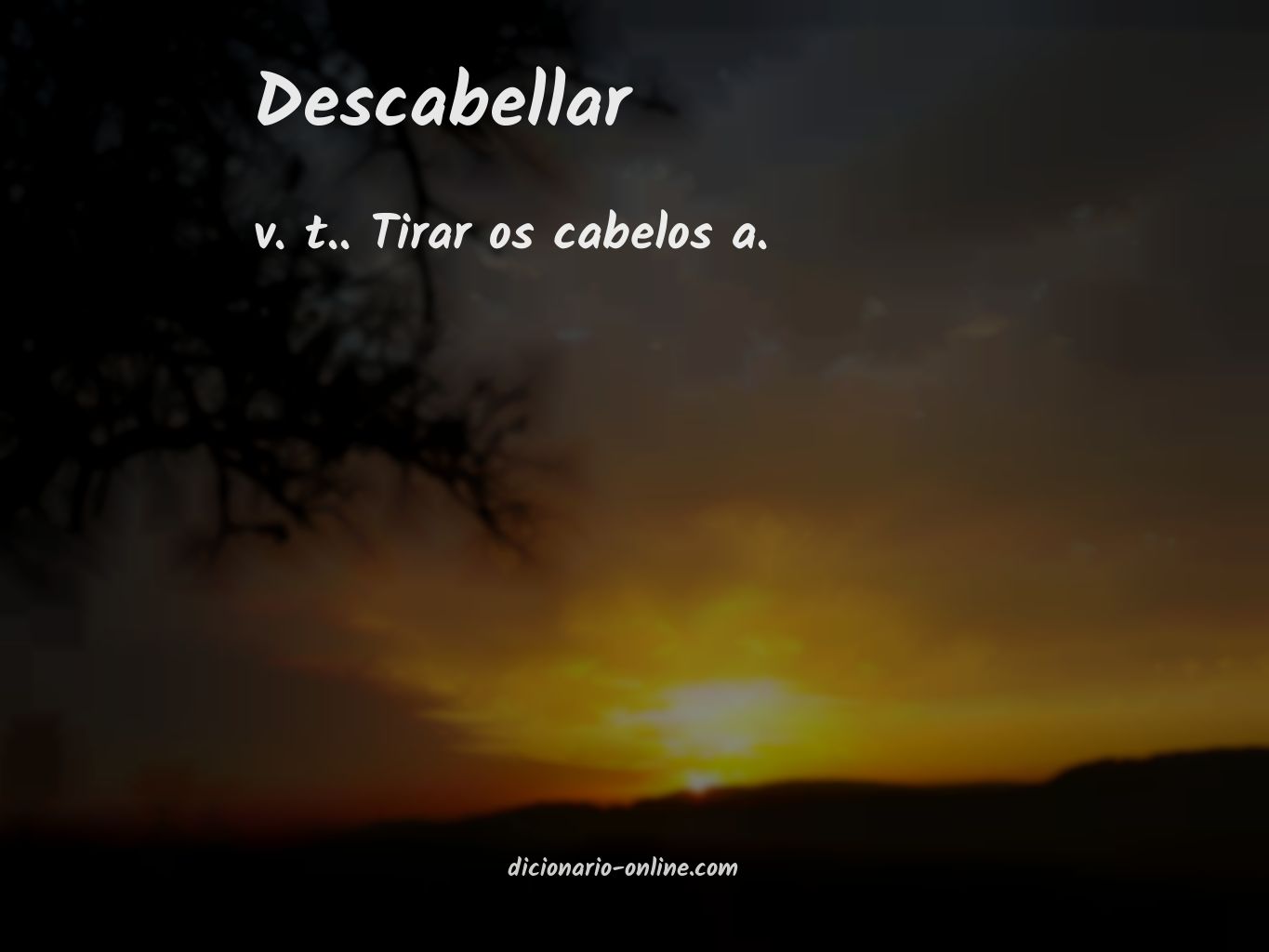 Significado de descabellar