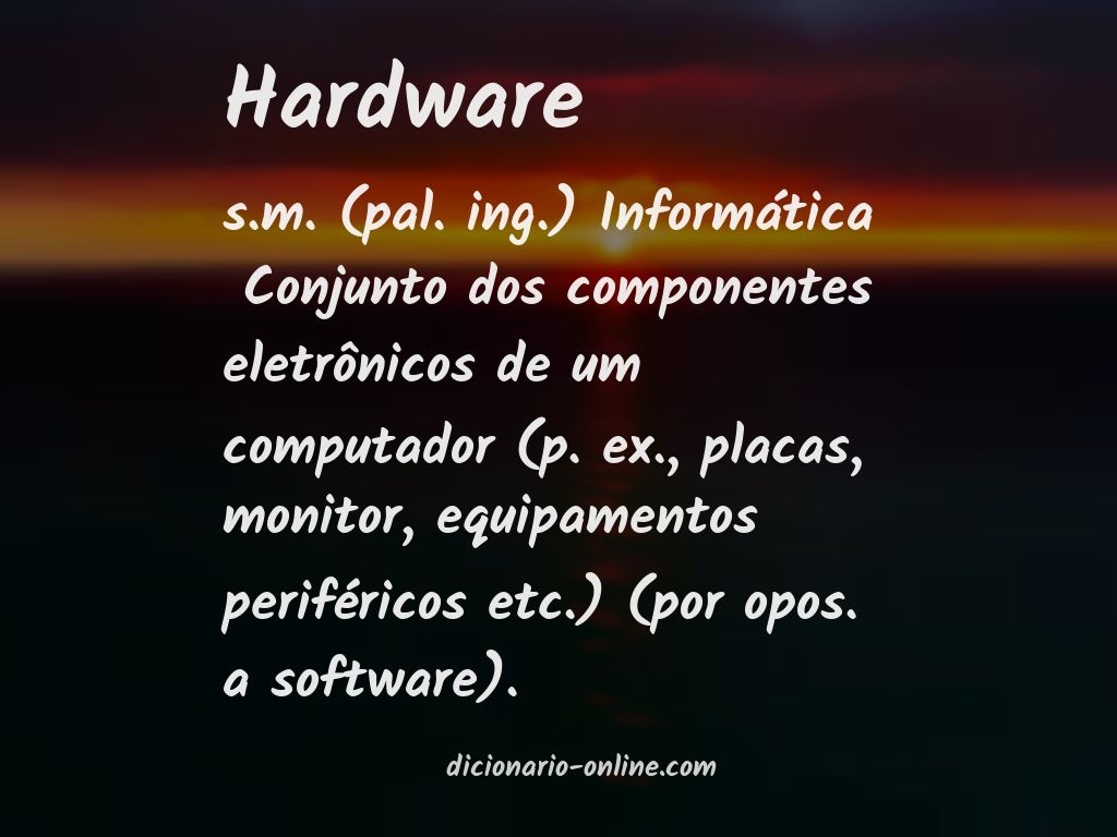 Significado de hardware