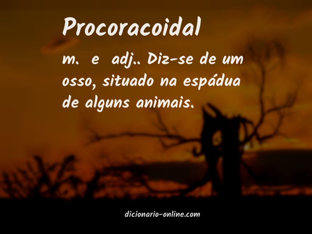 Significado de procoracoidal