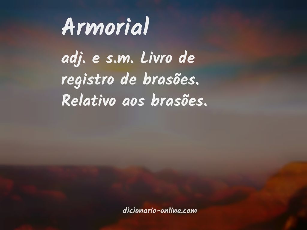 Significado de armorial