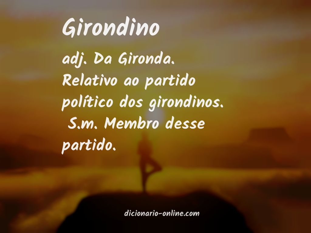 Significado de girondino