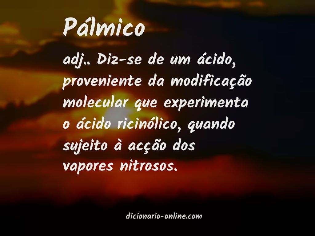 Significado de pálmico