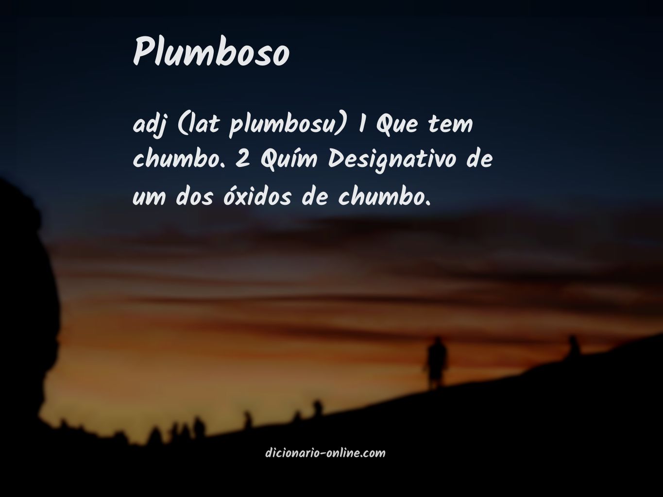 Significado de plumboso