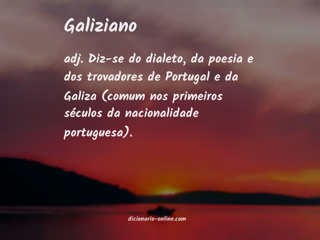 Significado de galiziano