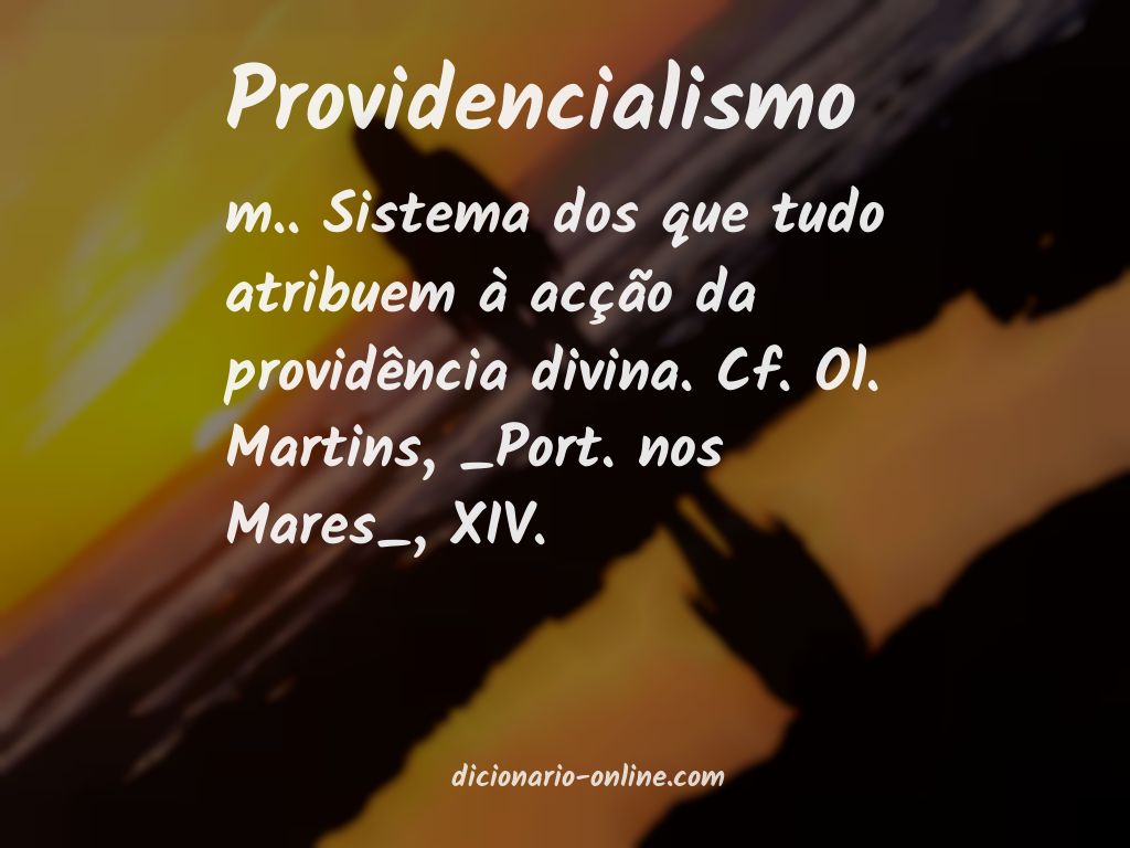 Significado de providencialismo