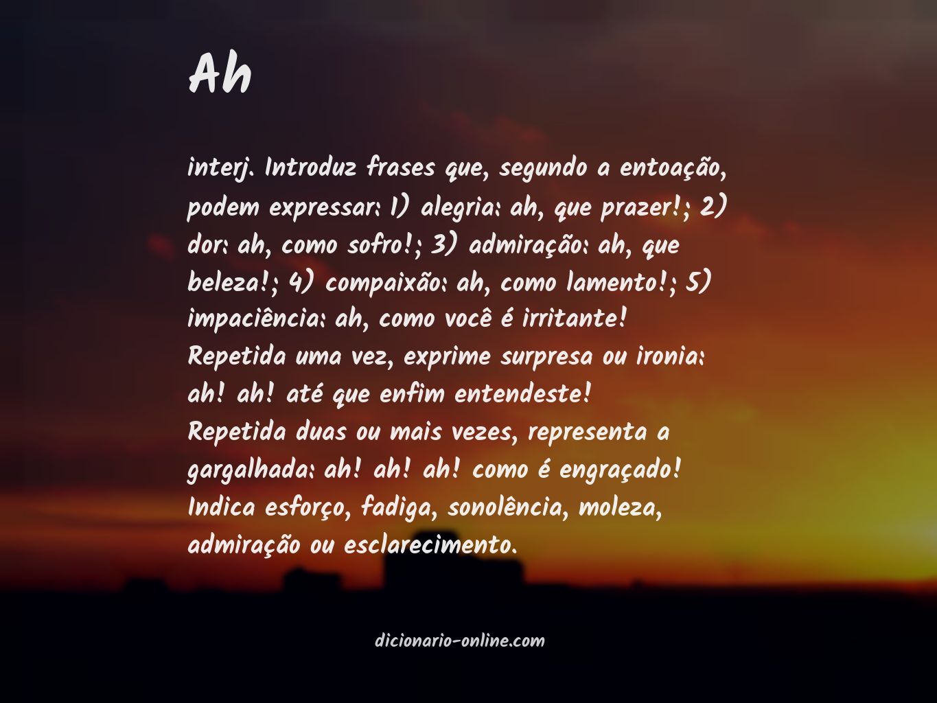 Significado de ah