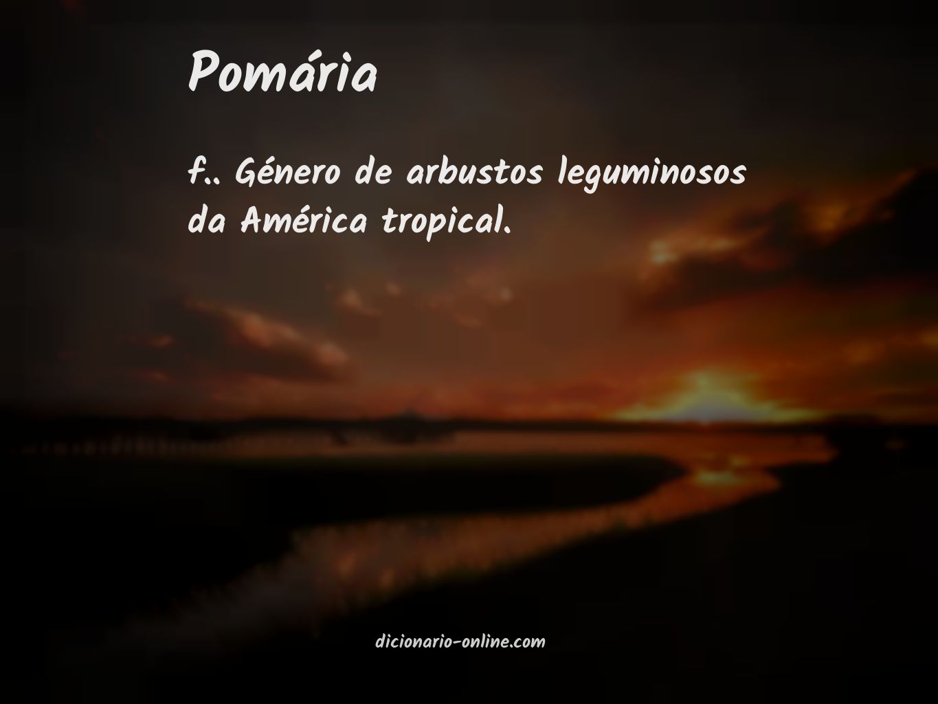 Significado de pomária