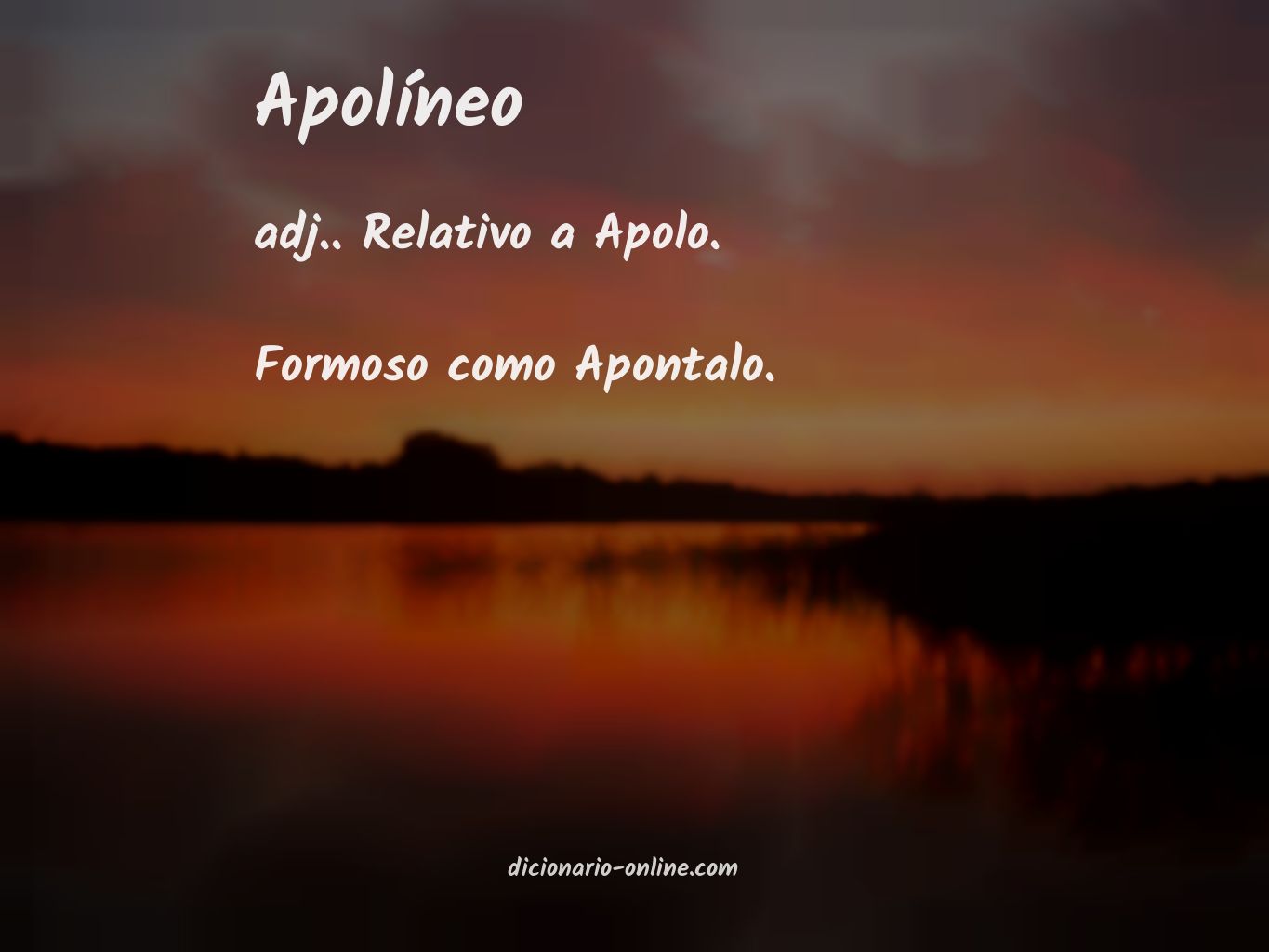 Significado de apolíneo