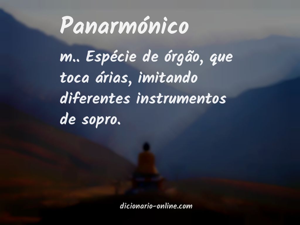 Significado de panarmónico