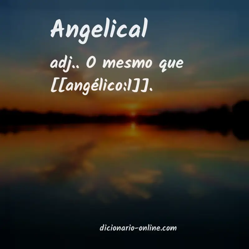 Significado de angelical
