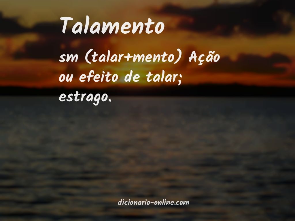 Significado de talamento