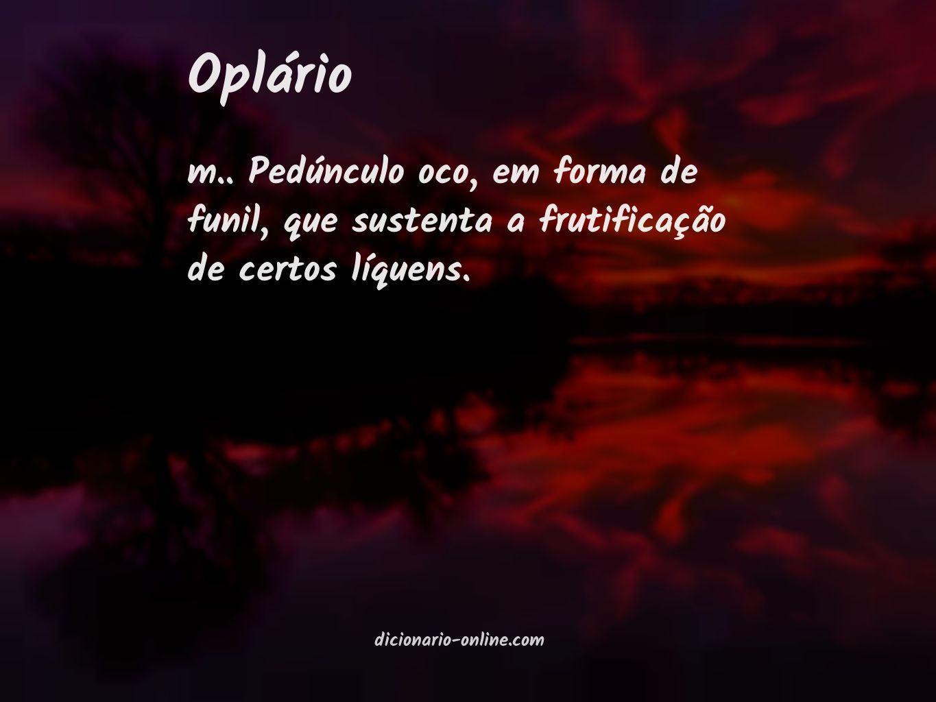 Significado de oplário