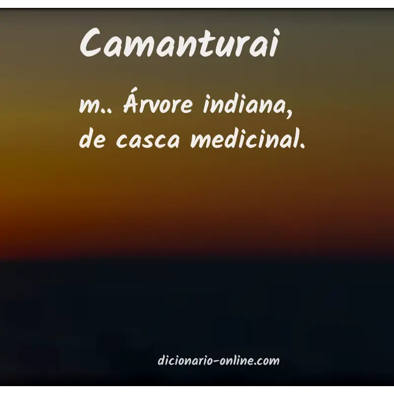 Significado de camanturai