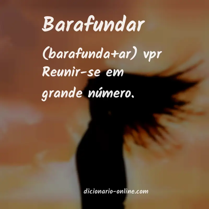 Significado de barafundar