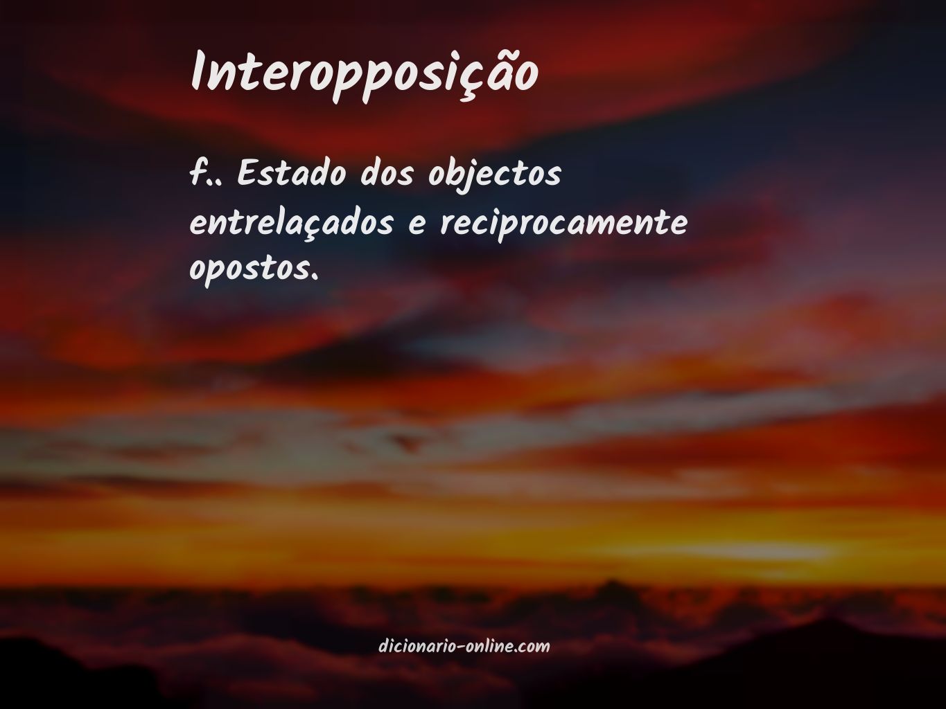 Significado de interopposição