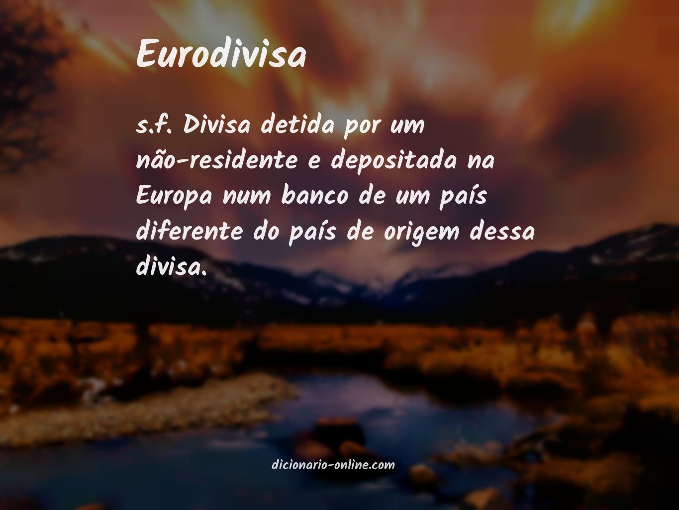 Significado de eurodivisa