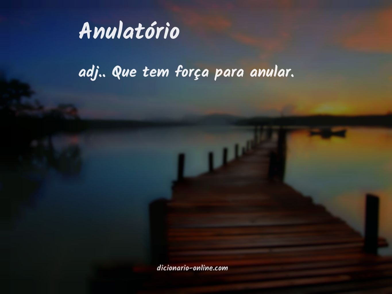 Significado de anulatório