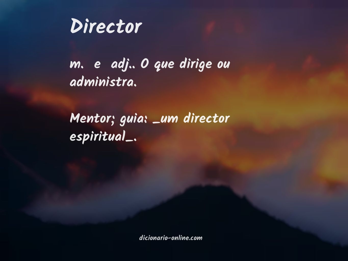 Significado de director