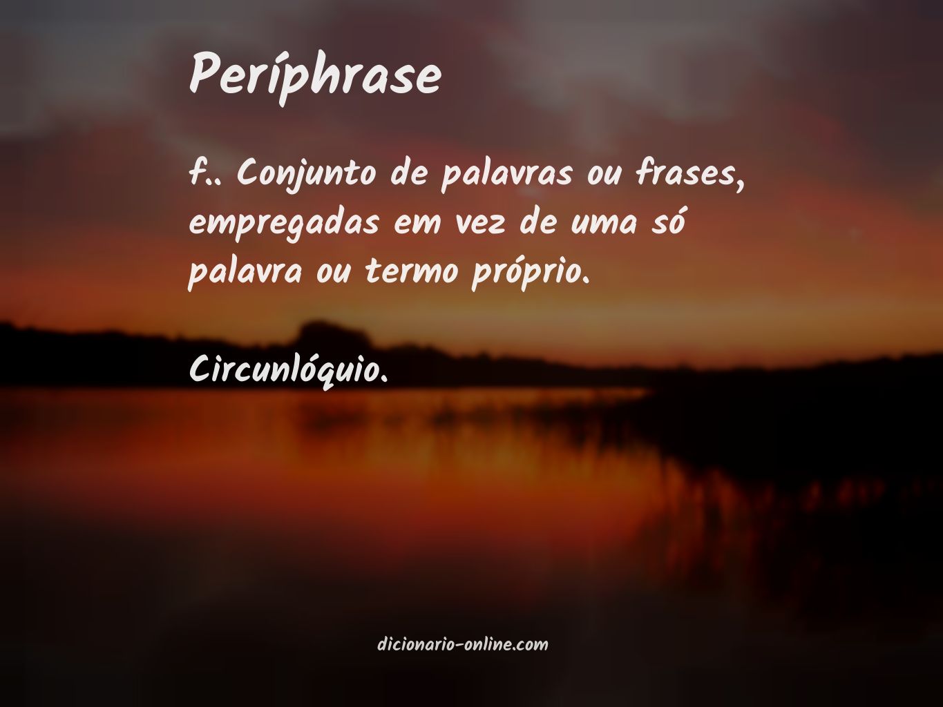 Significado de períphrase