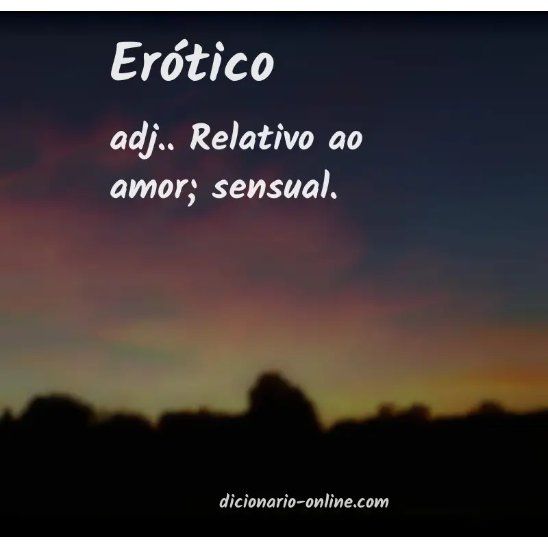 Significado de erótico