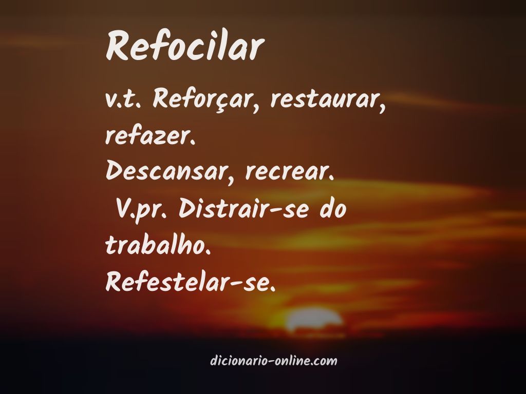 Significado de refocilar