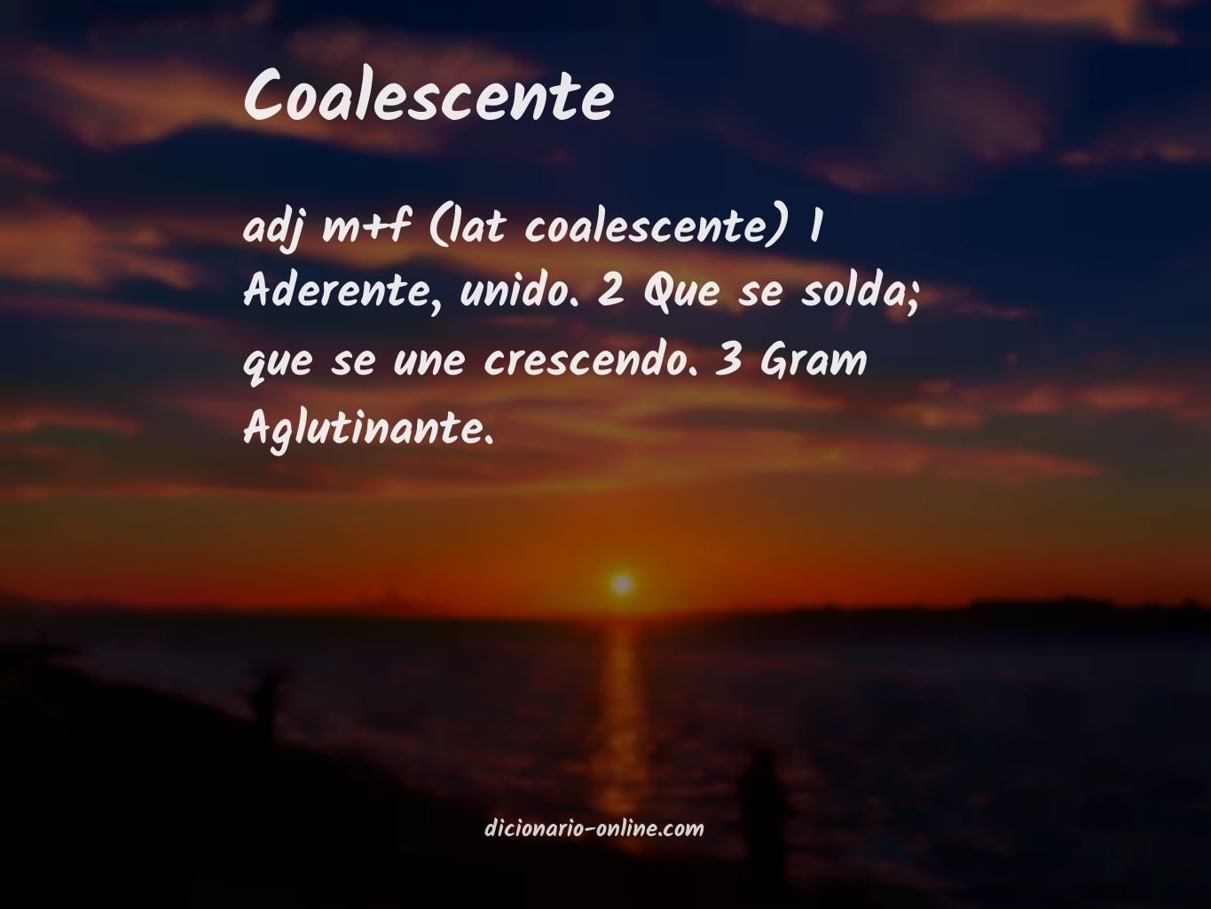 Significado de coalescente