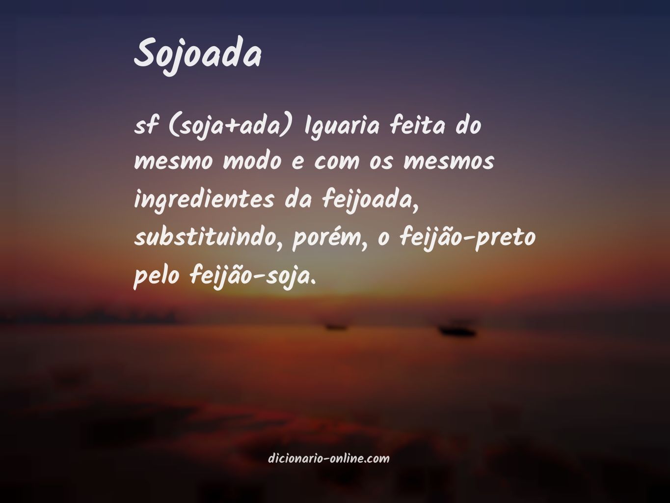 Significado de sojoada