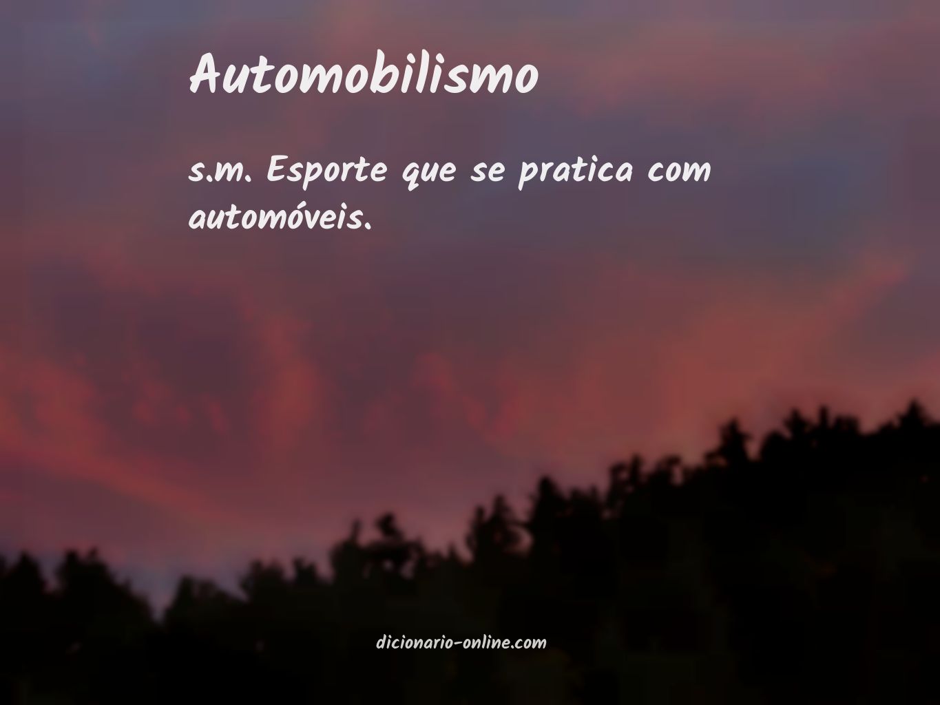 Significado de automobilismo