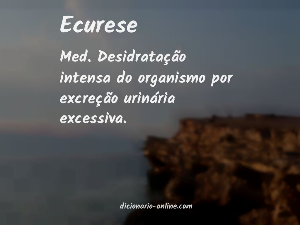 Significado de ecurese