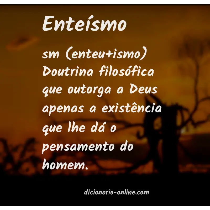 Significado de enteísmo