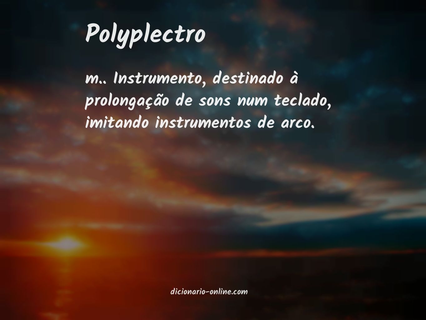 Significado de polyplectro