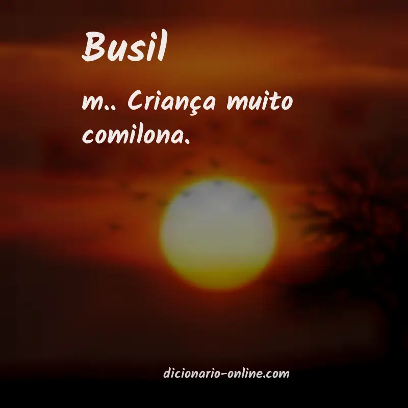 Significado de busil