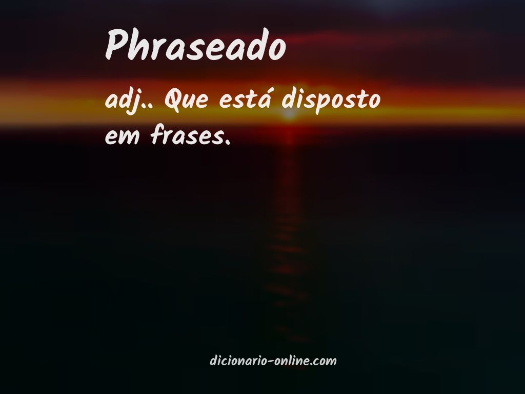 Significado de phraseado