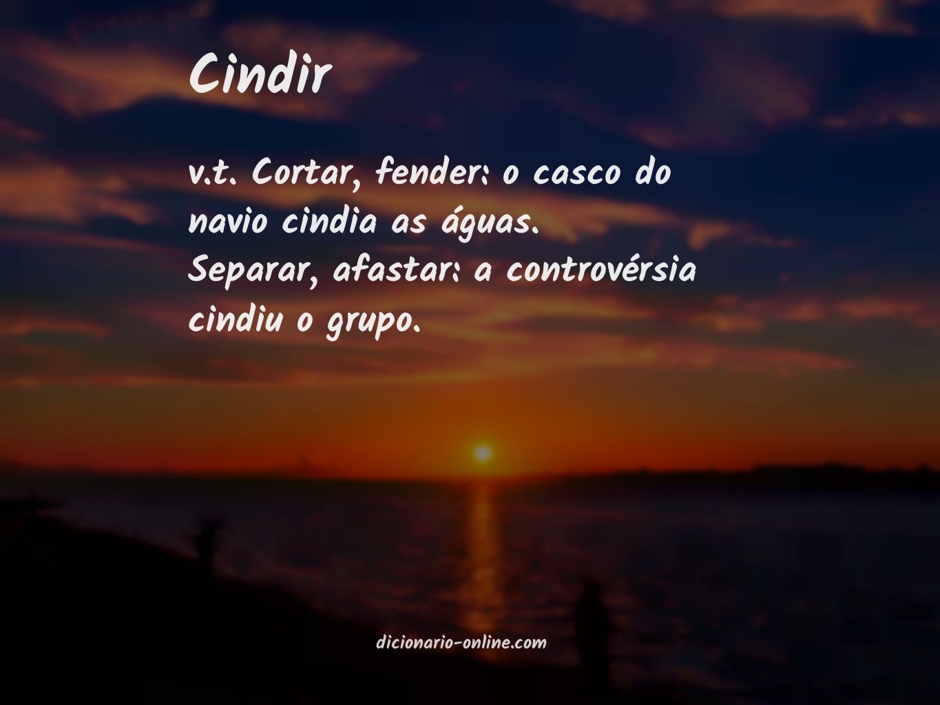 Significado de cindir