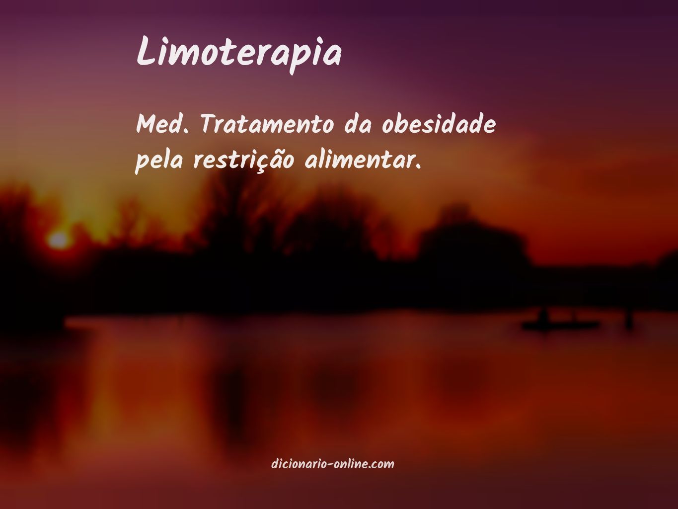 Significado de limoterapia