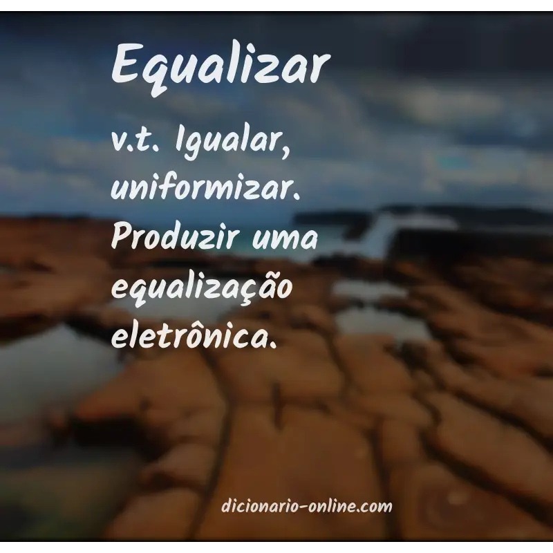 Significado de equalizar