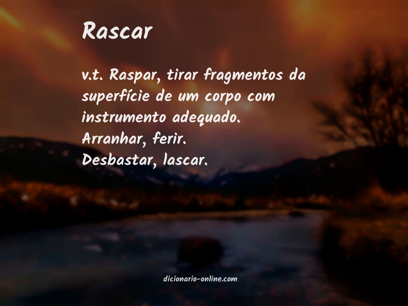 Significado de rascar