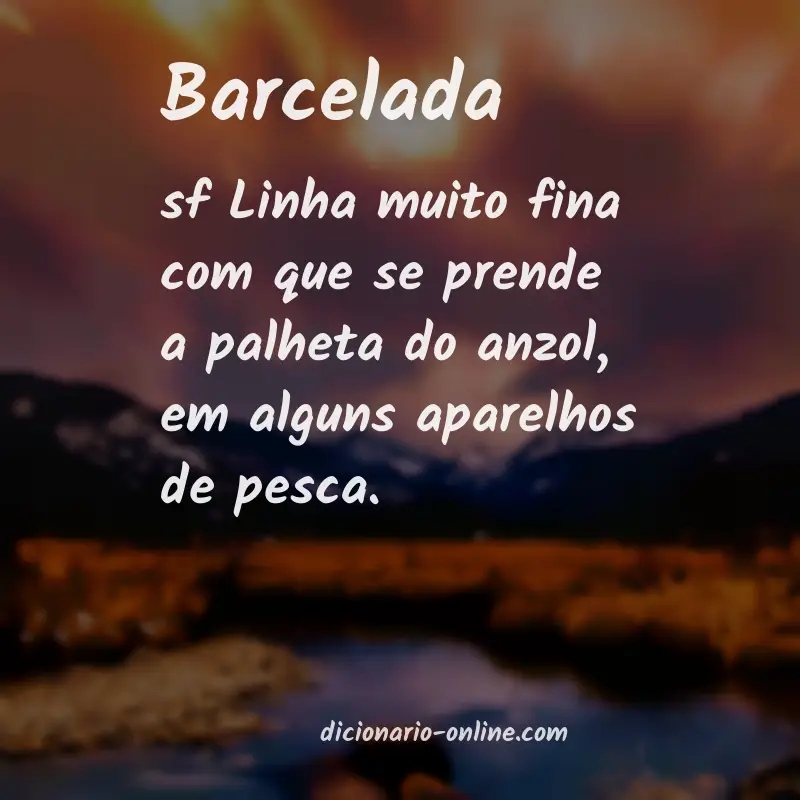 Significado de barcelada