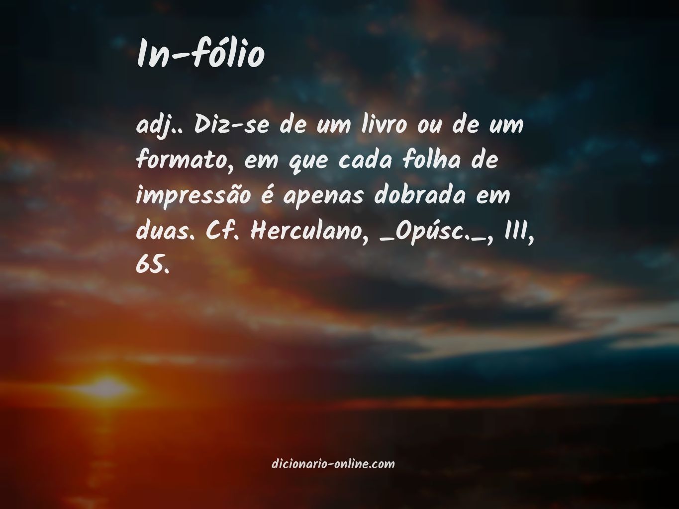 Significado de in-fólio