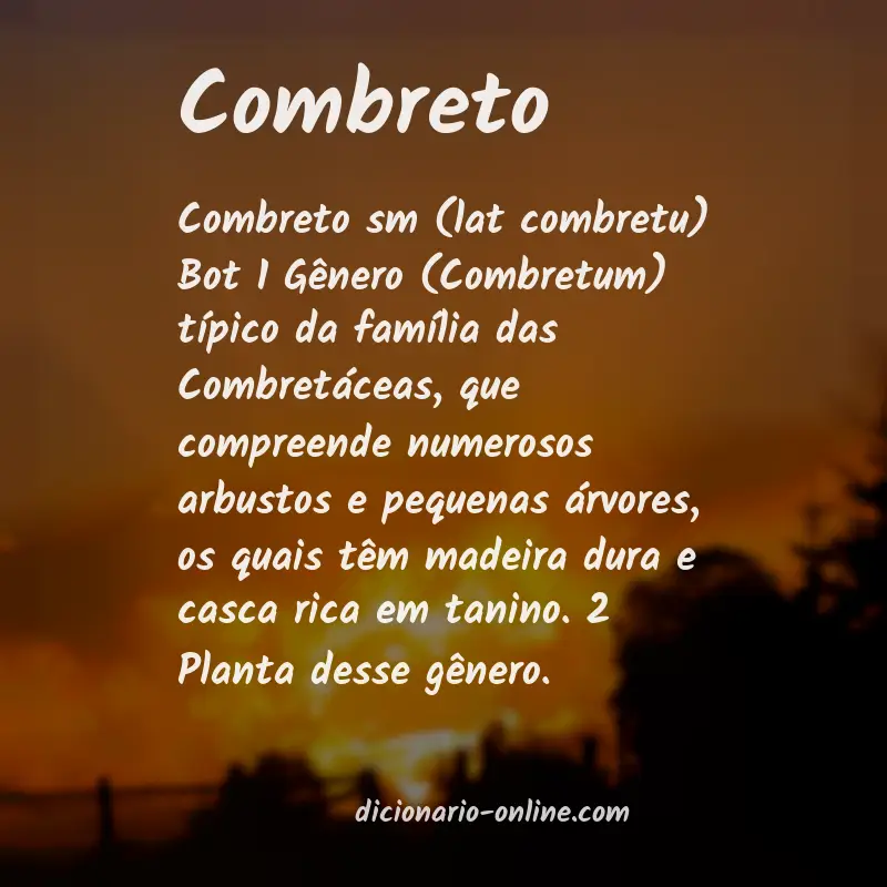 Significado de combreto