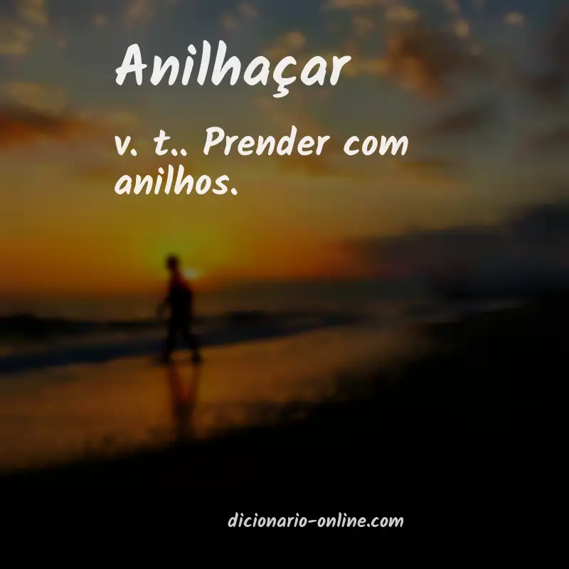 Significado de anilhaçar