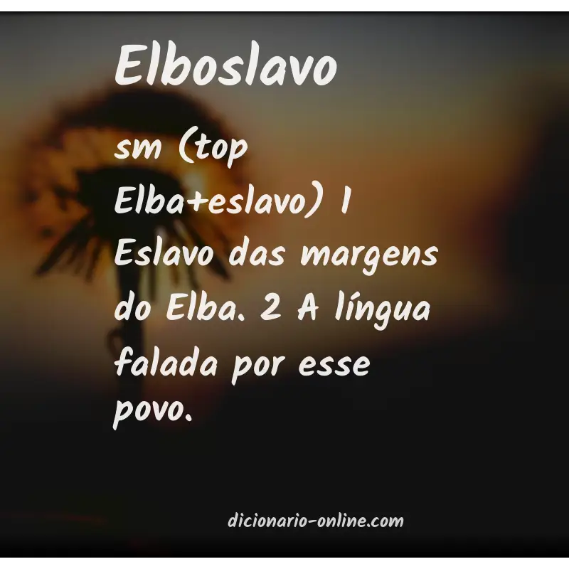 Significado de elboslavo