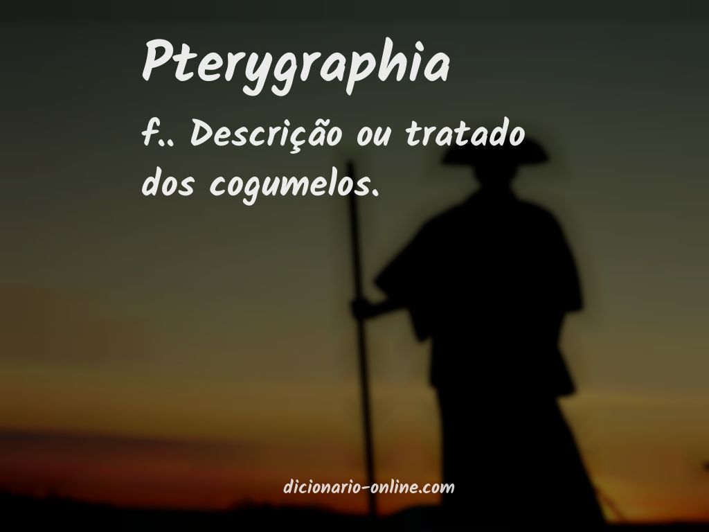 Significado de pterygraphia