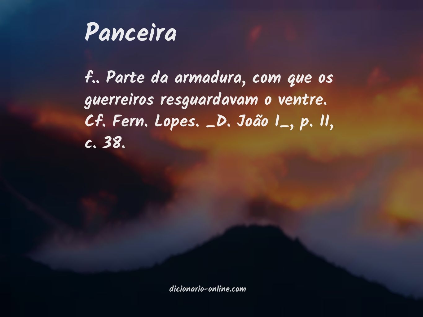 Significado de panceira