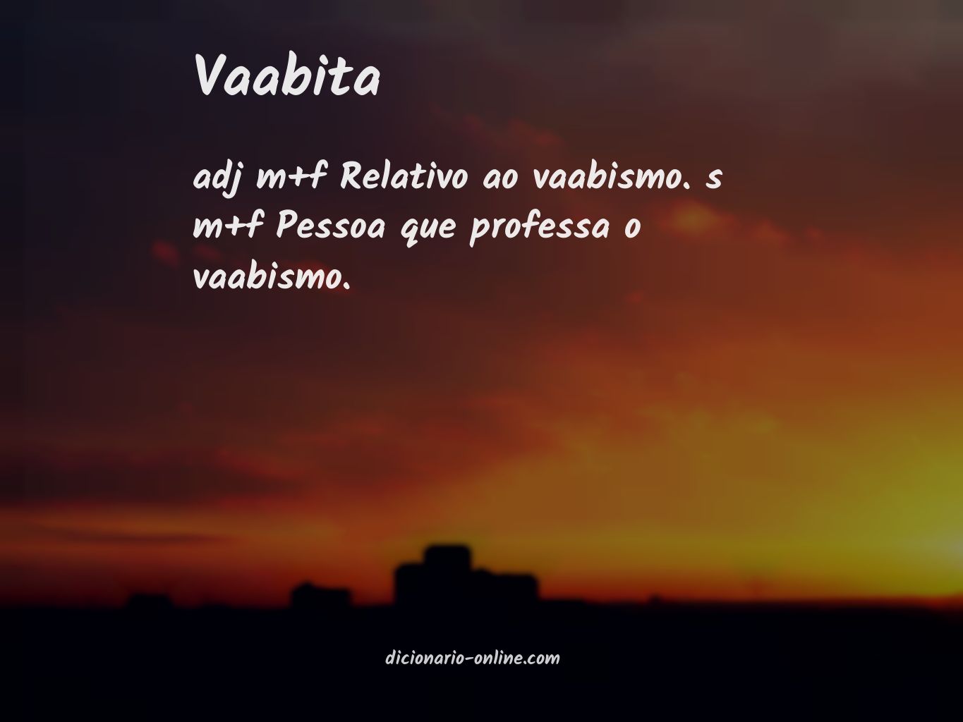 Significado de vaabita