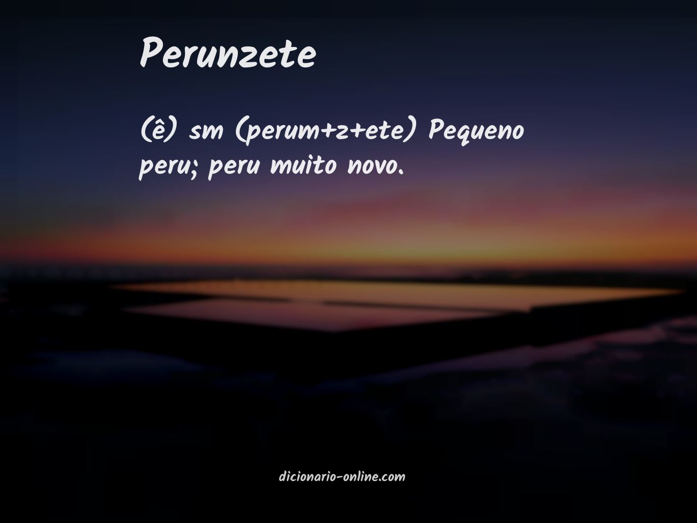 Significado de perunzete