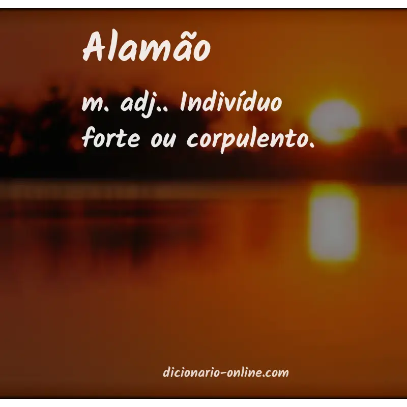 Significado de alamão