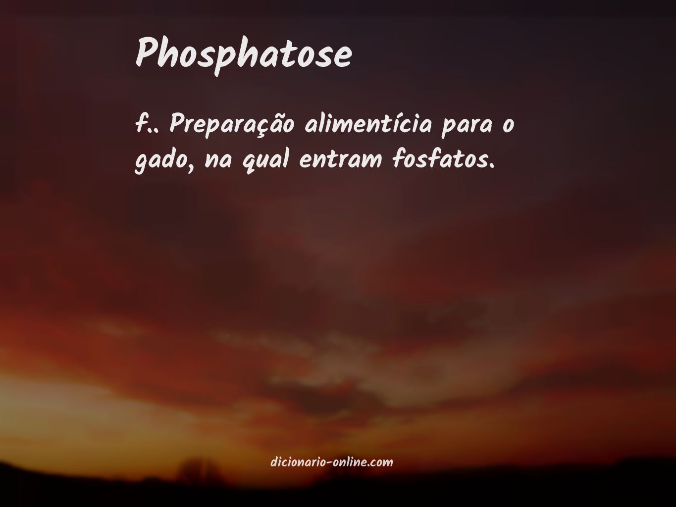Significado de phosphatose