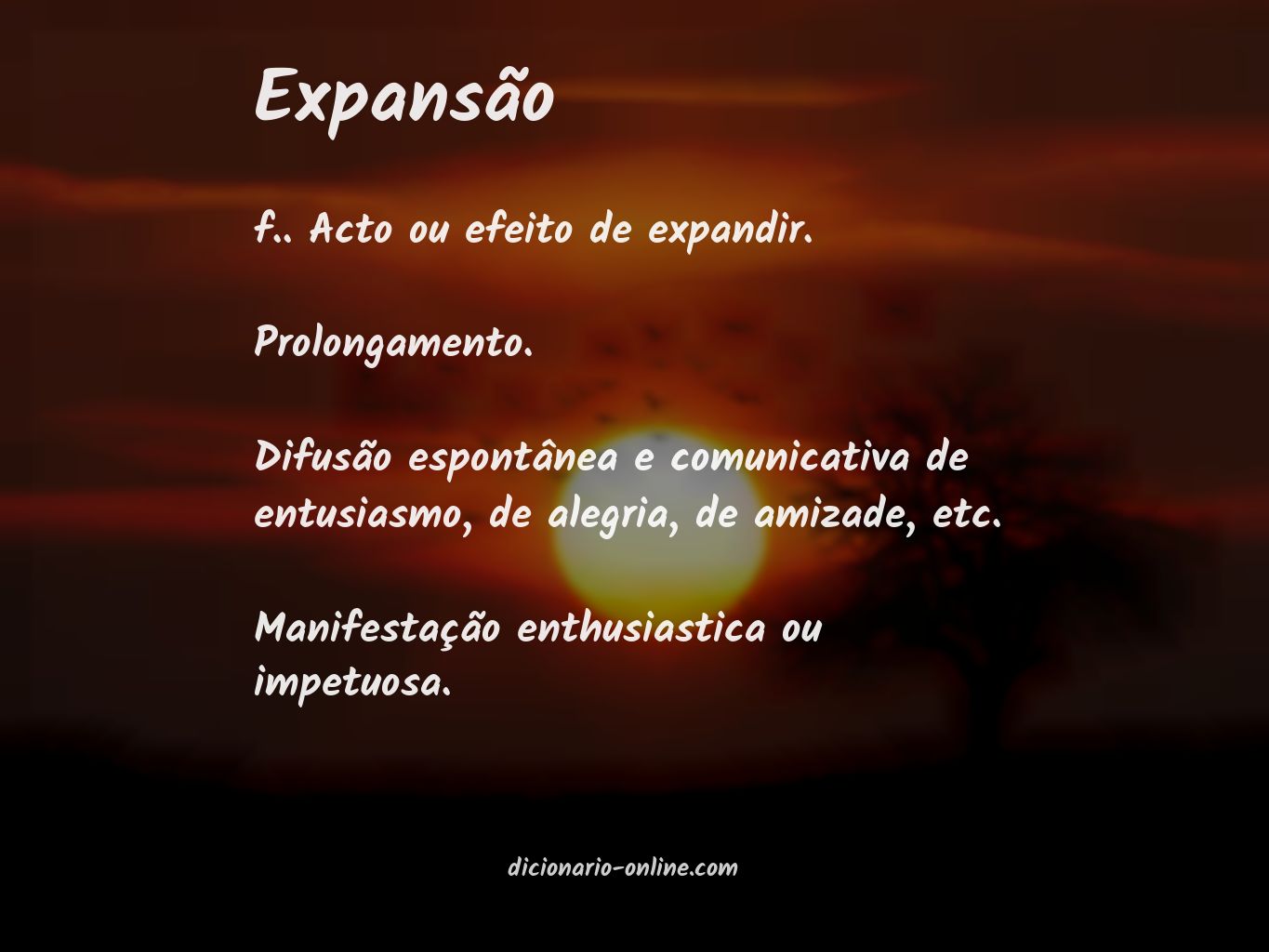 Significado de expansão