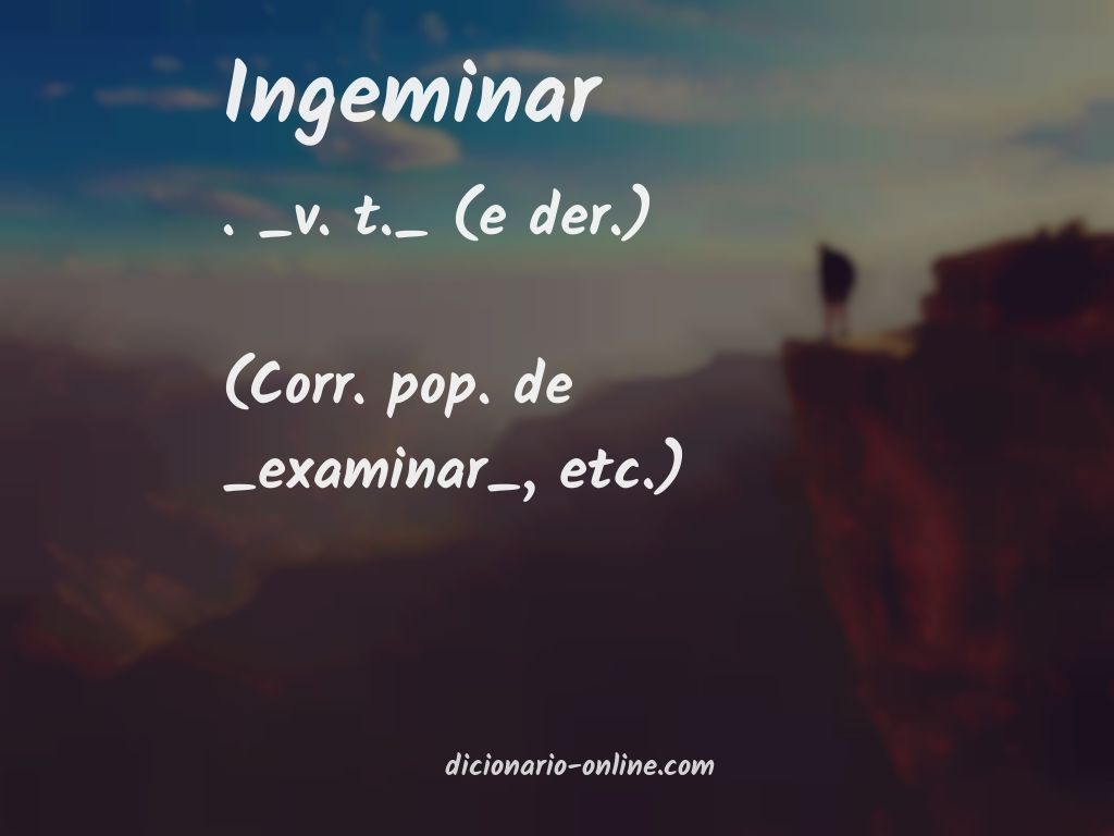 Significado de ingeminar